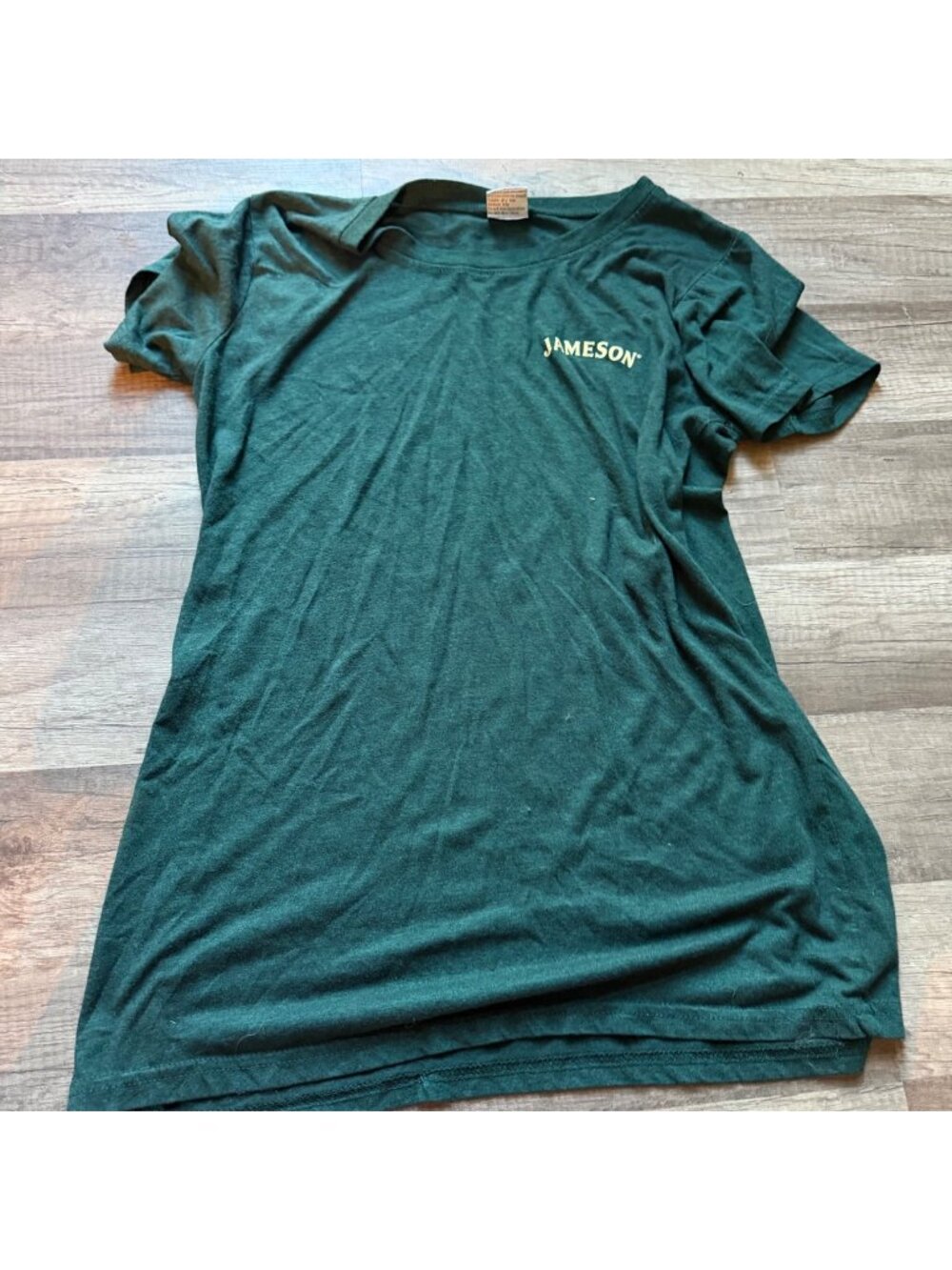 Jameson Ladies XL Green T-Shirt With "Taste Responsibly" Logo Cotton Blend Made